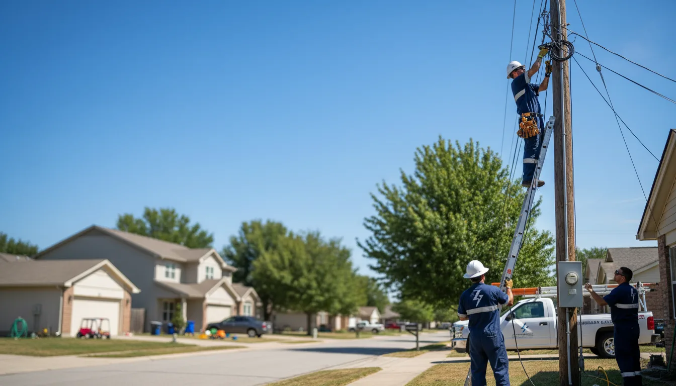 Residential electrician providing installation services in Springport, MI